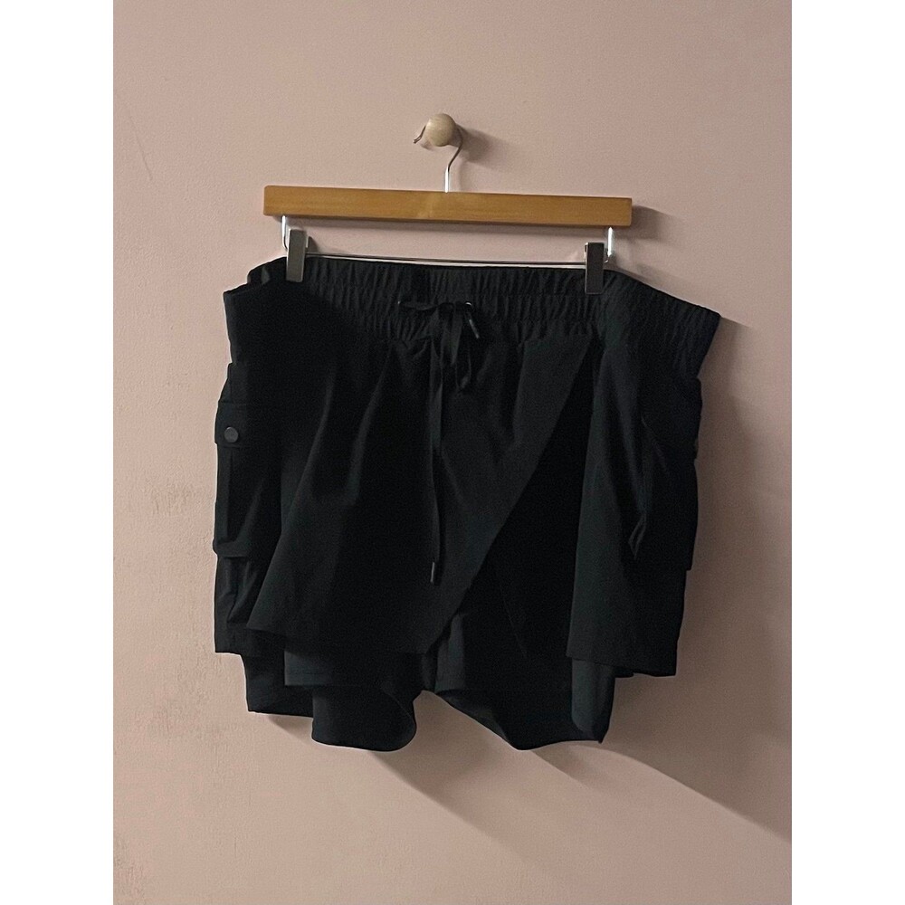 Popflex Black Hiking Athletic Skort Size 2X